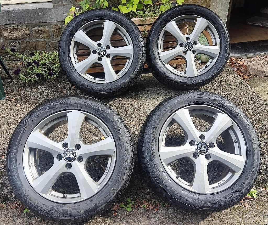 Kit hiver audi 17 5x112, Pneus hiver, Enlèvement, Utilisé, 225 mm