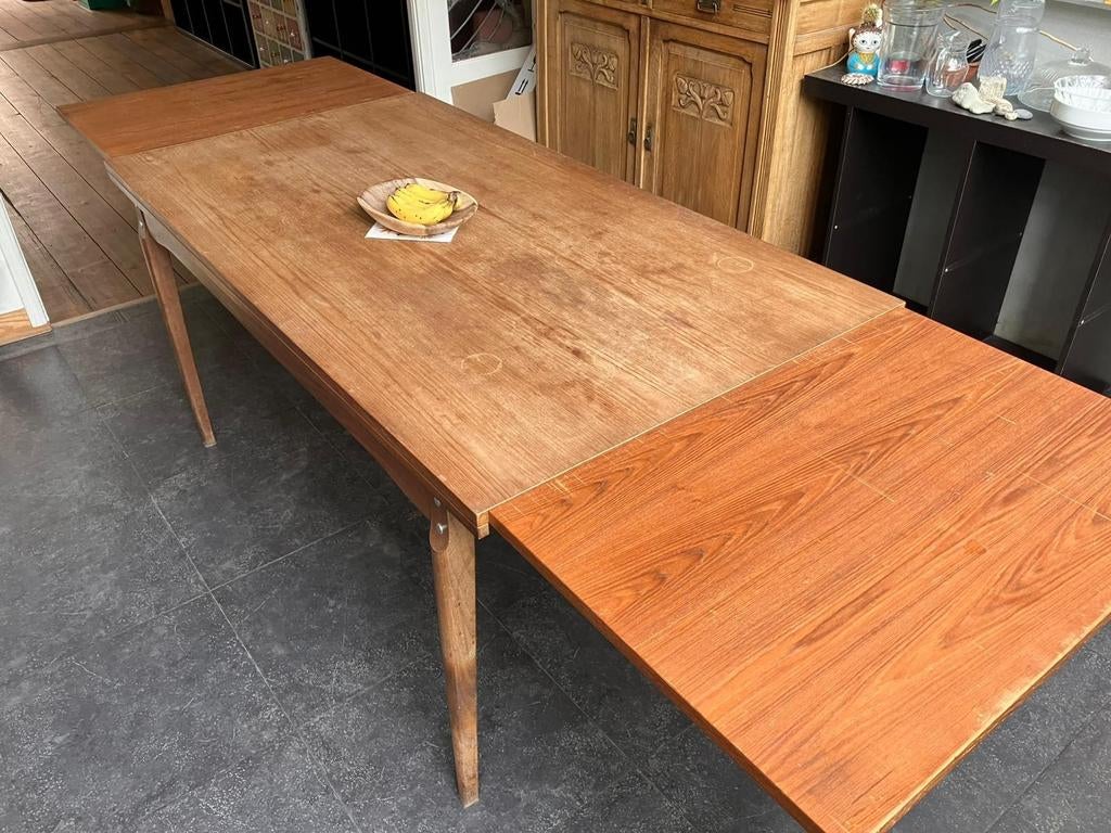 Tafel, met 2 uitschuifpanelen, Huis en Inrichting, Ophalen