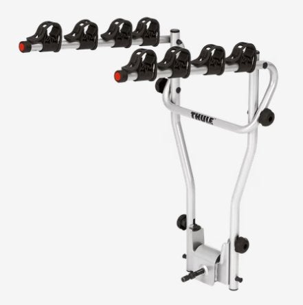 Porte-vélos suspendu Thule 4 vélos avec porte-plaque et acc., Enlèvement, 3 vélos ou plus, Comme neuf, Support d'attelage
