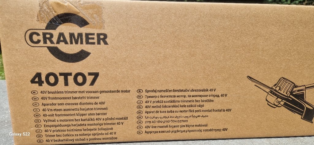 CRAMER elektrische bosmaaier, Tuin en Terras, Ophalen, Nieuw, Elektrisch, CRAMER