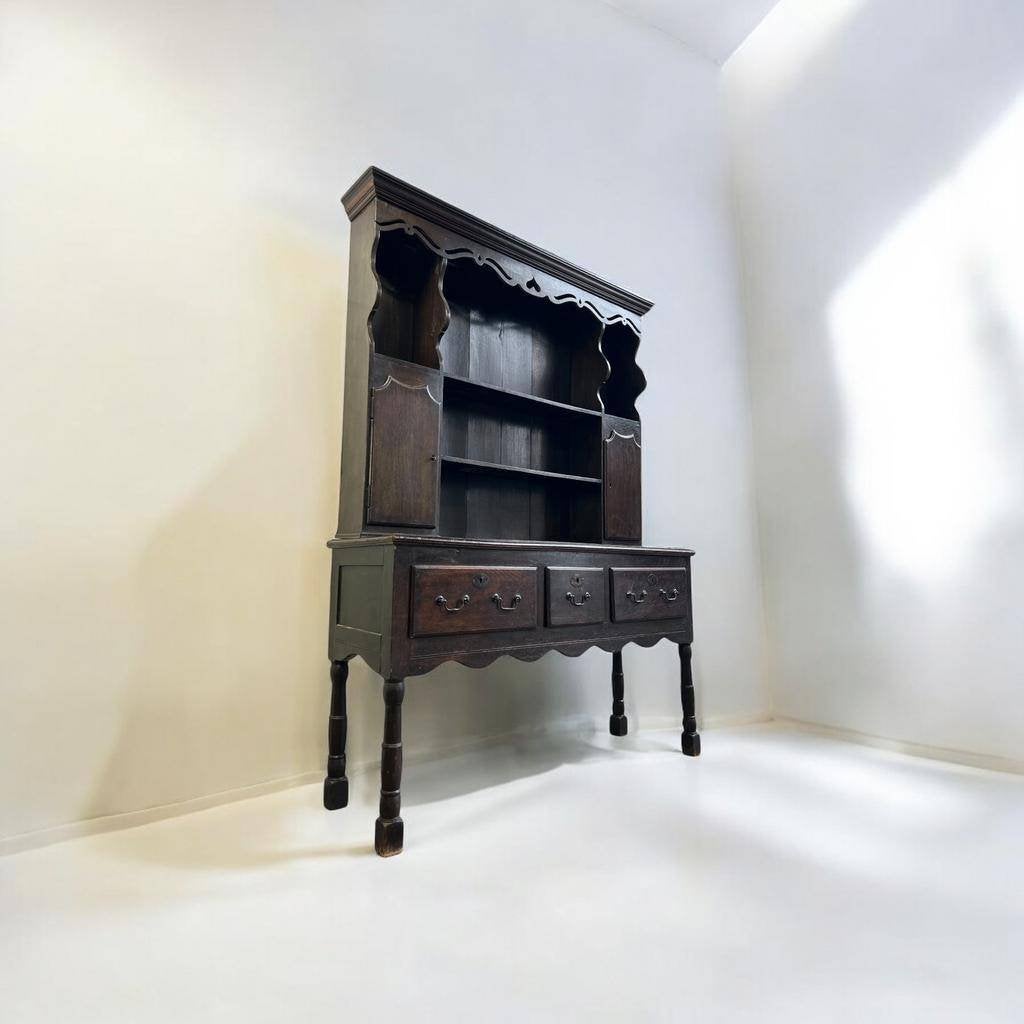 Vintage vitrinekast./ etagere/ kast  in koloniale stijl, Enlèvement
