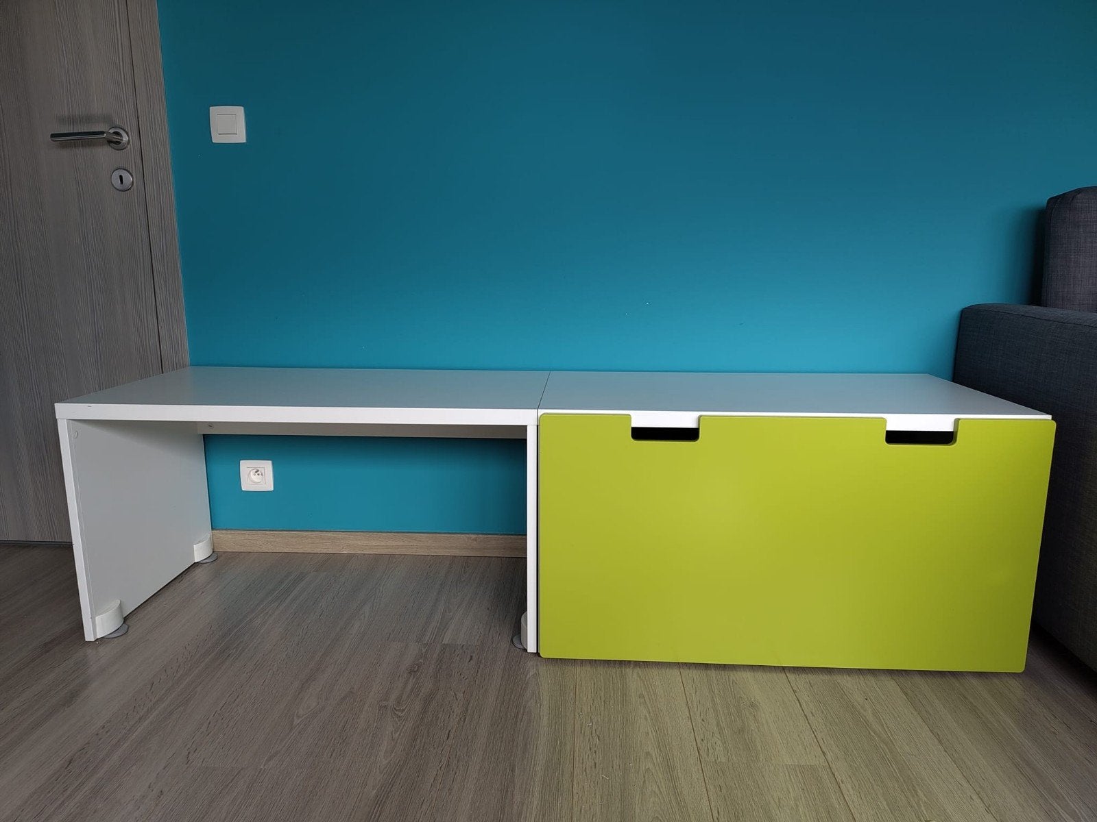 Ikea smastad 2bankjes en opbergkoffer, Enlèvement, Comme neuf