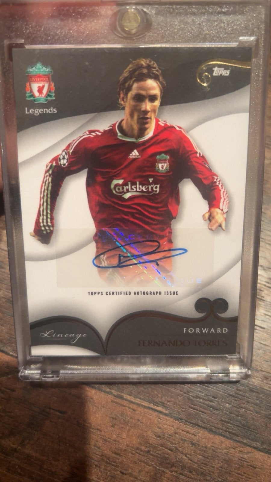 Fernando Torres autographe Topps, Verzamelen, Overige Verzamelen, Ophalen of Verzenden, Zo goed als nieuw