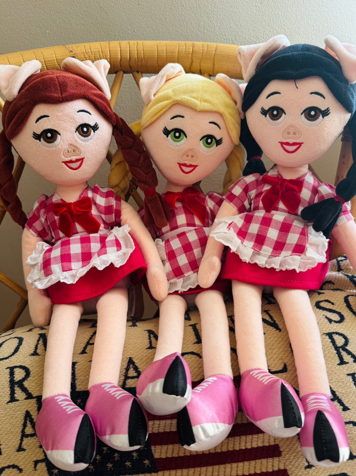 K3 knuffelpoppen - Hanne, Julia en Marthe, Ophalen of Verzenden, Zo goed als nieuw