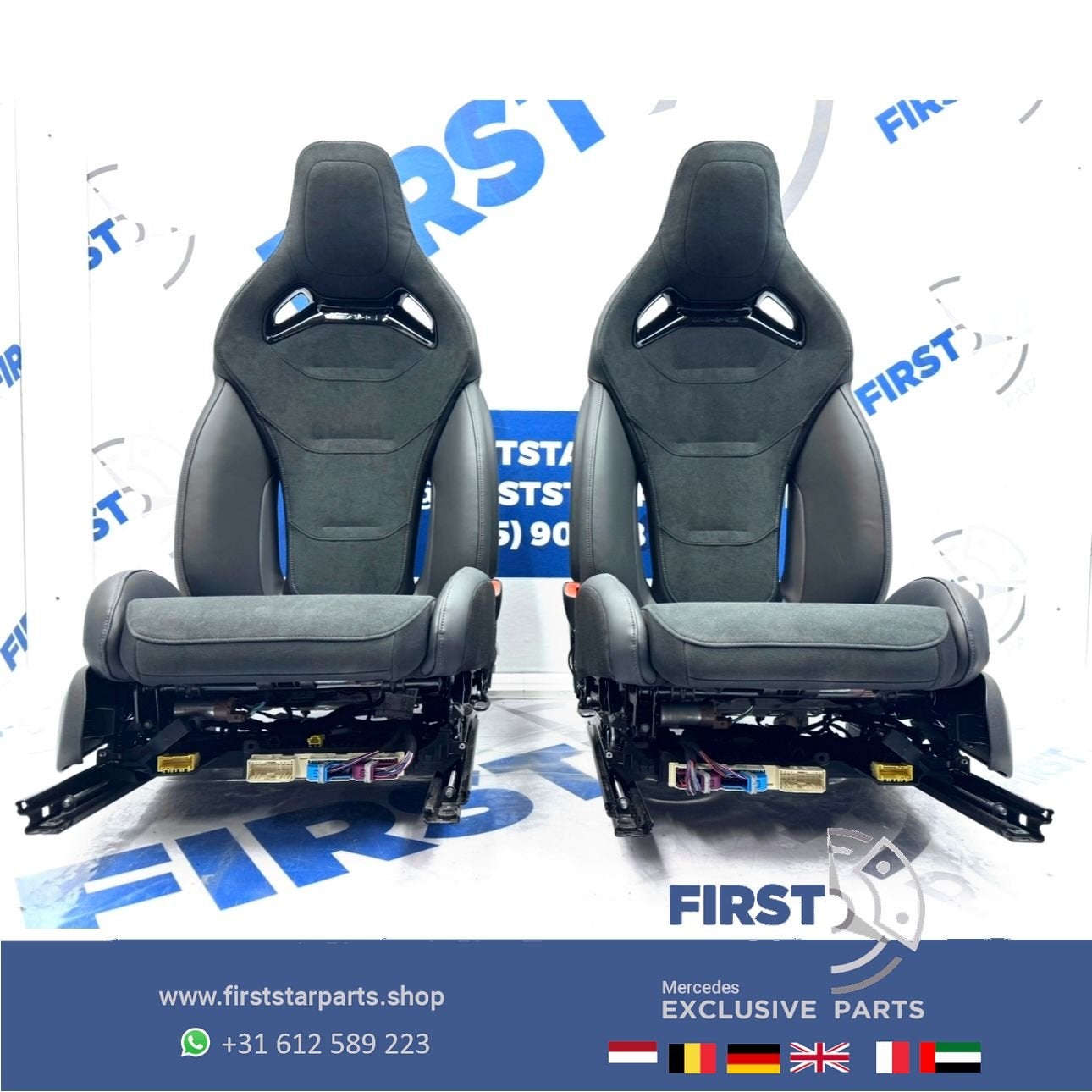 W206 C63 AMG KUIP STOELEN SET C63s E PERFORMANCE S206 interi, Gebruikt, -, Ophalen of Verzenden, -