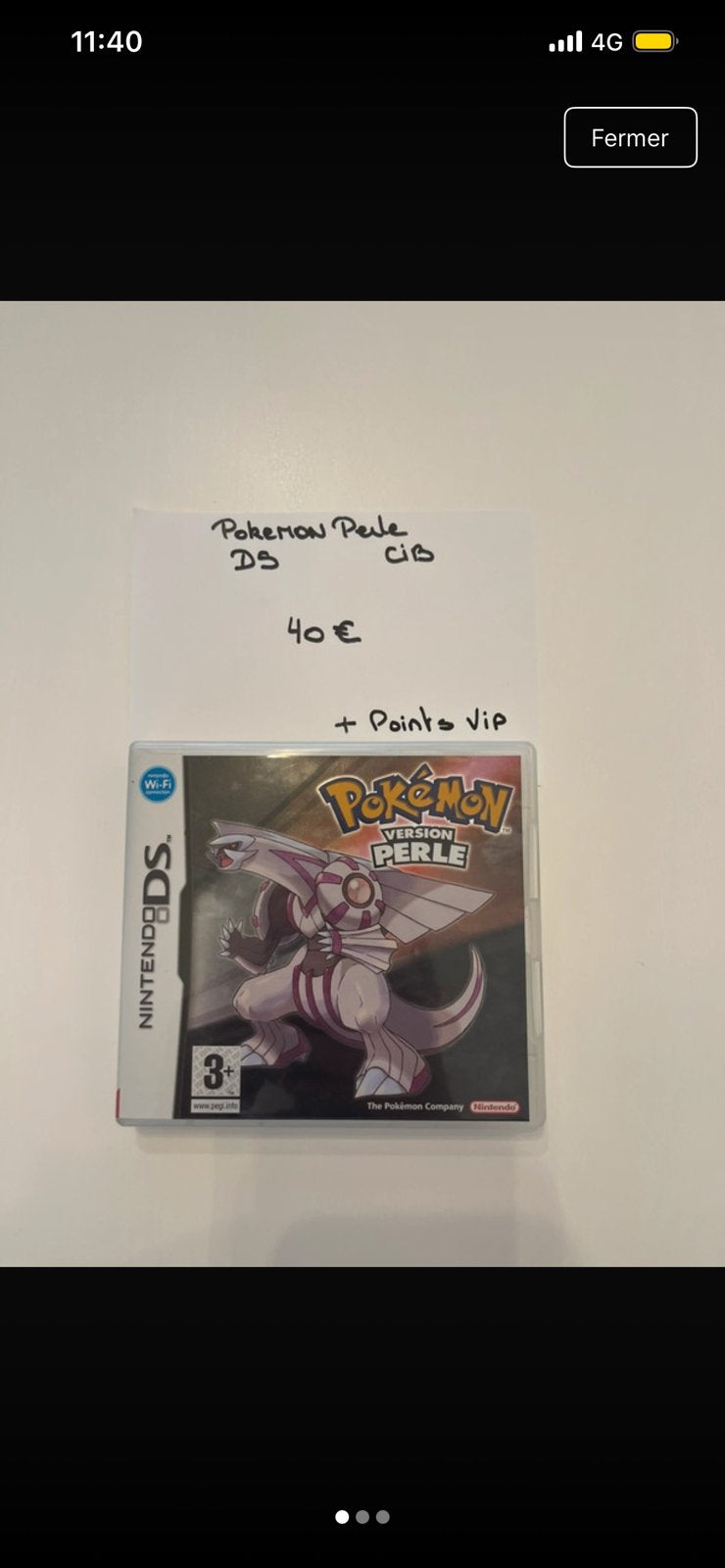 Pokémon Perle, Enlèvement ou Envoi, Comme neuf