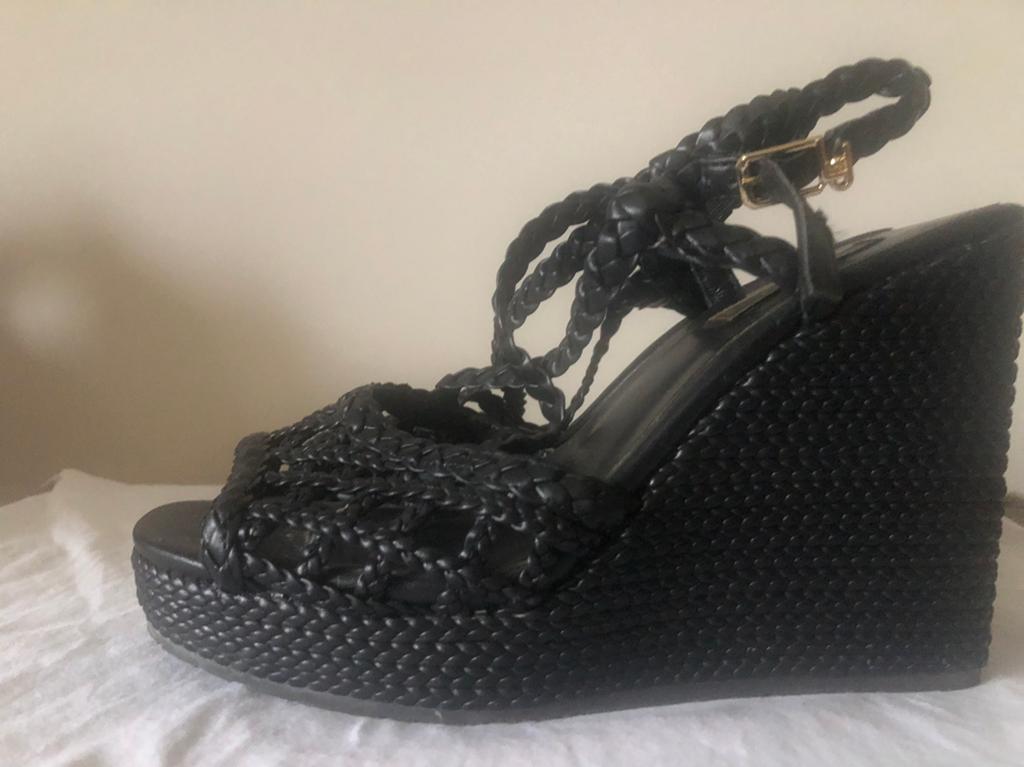 Sandales compensées Liu-jo Taille 38, Enlèvement, Comme neuf, Noir