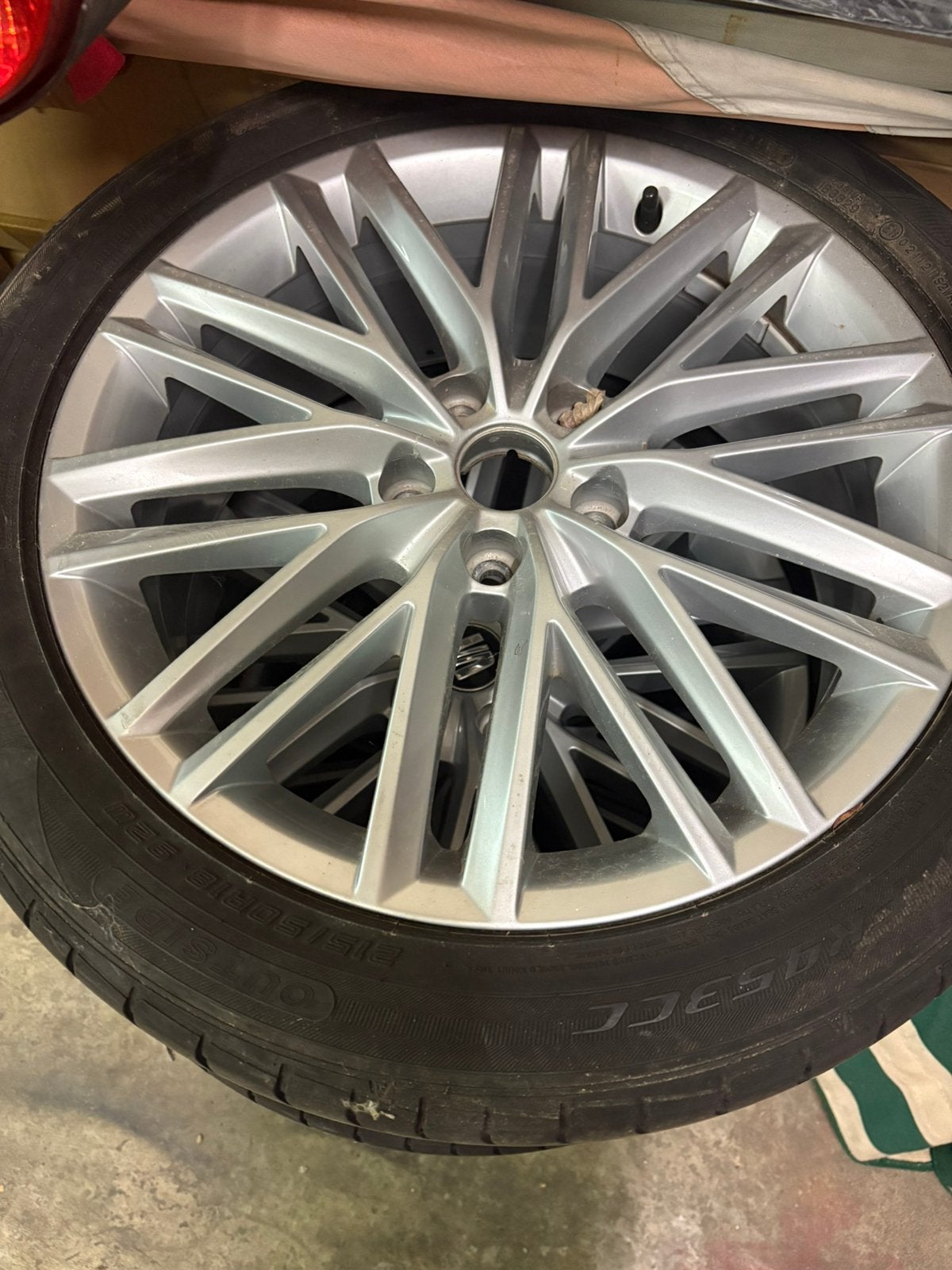 4 aluminium velgen met zomerbanden, Ophalen of Verzenden, Zomerbanden, Velg(en)