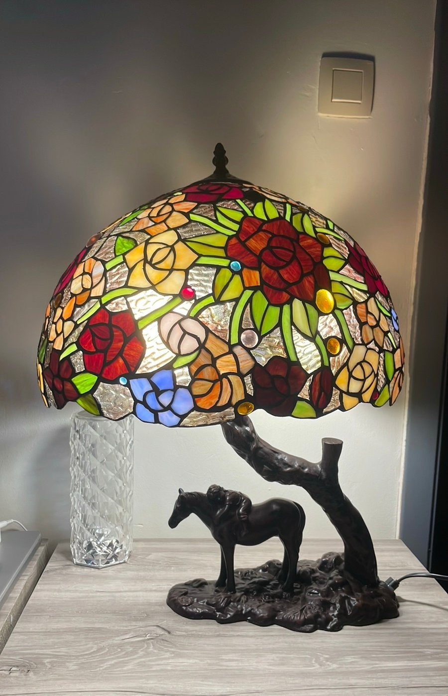 Vloerlamp Tiffany zeer uniek model, Huis en Inrichting, Ophalen, Zo goed als nieuw, Tiffany lamp, Vintage