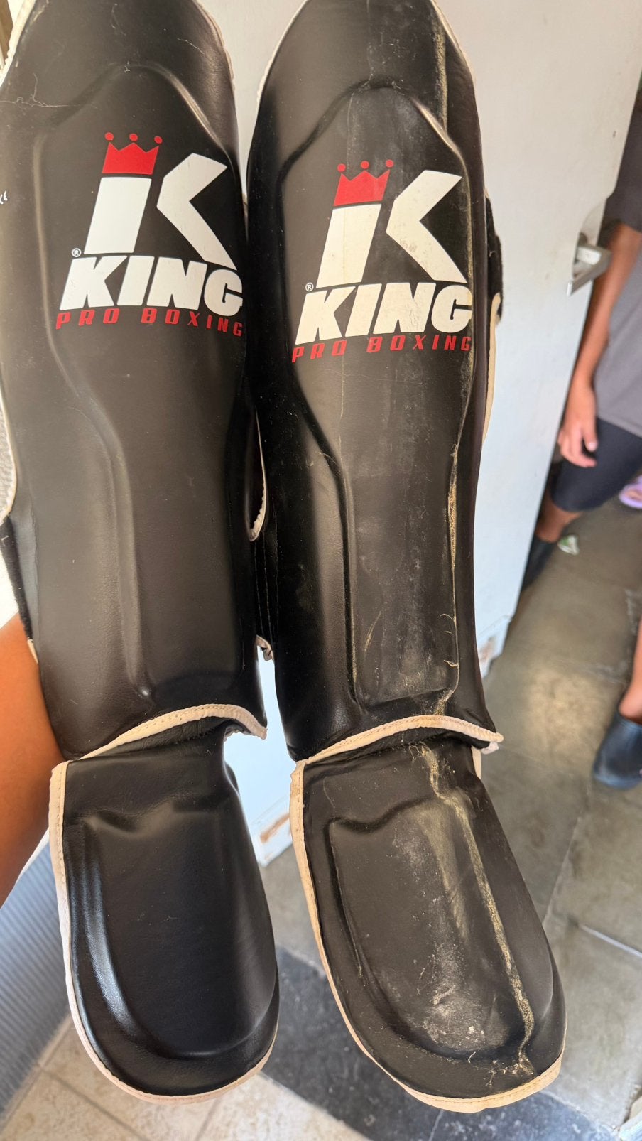 Combat Sport scheenbeschermer, Ophalen, Gebruikt