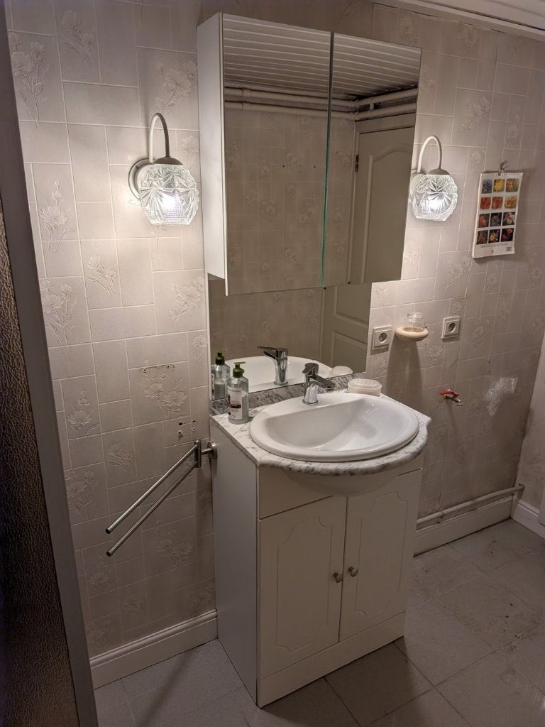 Badkamerkast met wastafel, Ophalen, Gebruikt, 50 tot 100 cm, 25 tot 50 cm