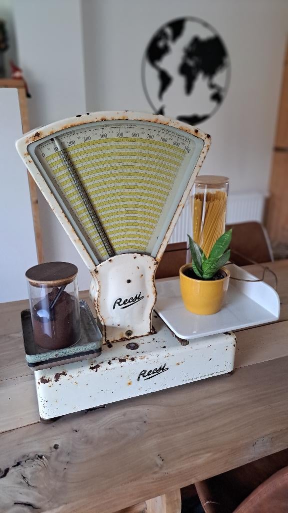 Recsi retro weegschaal 1945, Enlèvement, Utilisé, Balance de magasin, Analogique