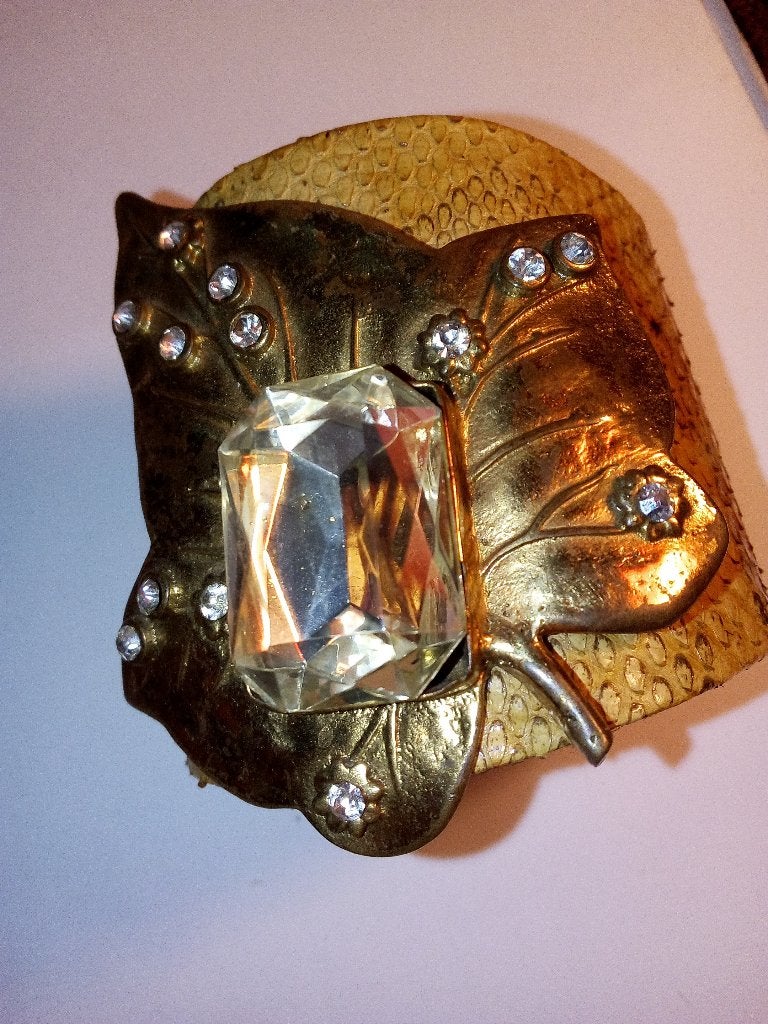 unieke handmade armband ibiza, Bijoux, Sacs & Beauté, Bracelets, Enlèvement ou Envoi, Comme neuf, Or, Avec cristal