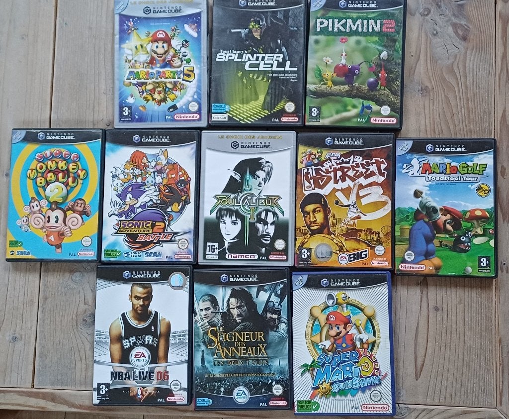 Lot jeux Gamecube, Gebruikt, Overige genres, Ophalen of Verzenden, 3 spelers of meer