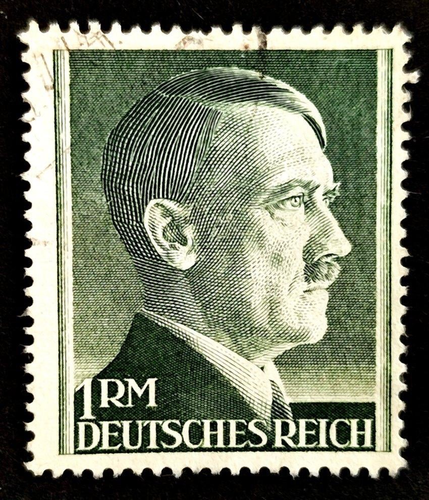 Dt.Reich: 1 Reichsmark A.Hitler 1942, Timbres & Monnaies, Timbres | Europe | Allemagne, Affranchi, Autres périodes, Enlèvement ou Envoi