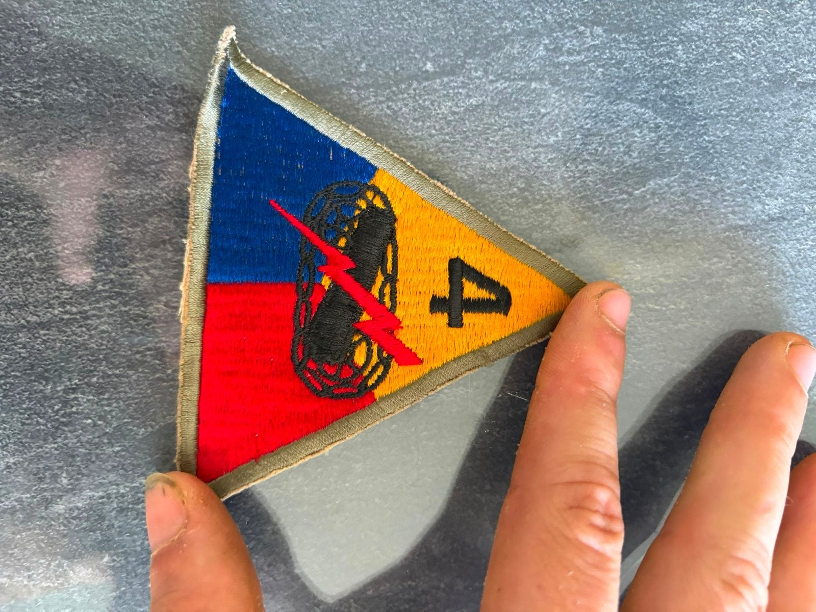 4th armored patch origineel, Ophalen of Verzenden