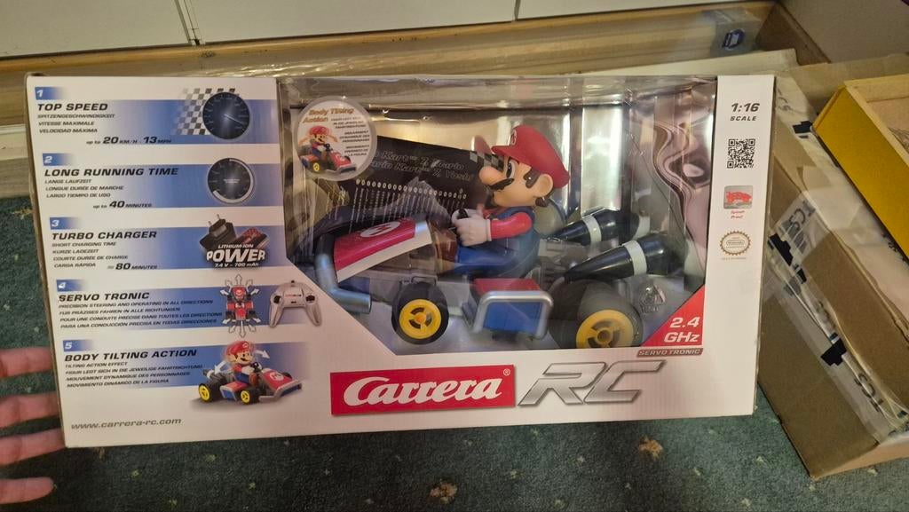 Super mario rc nieuw, Ophalen