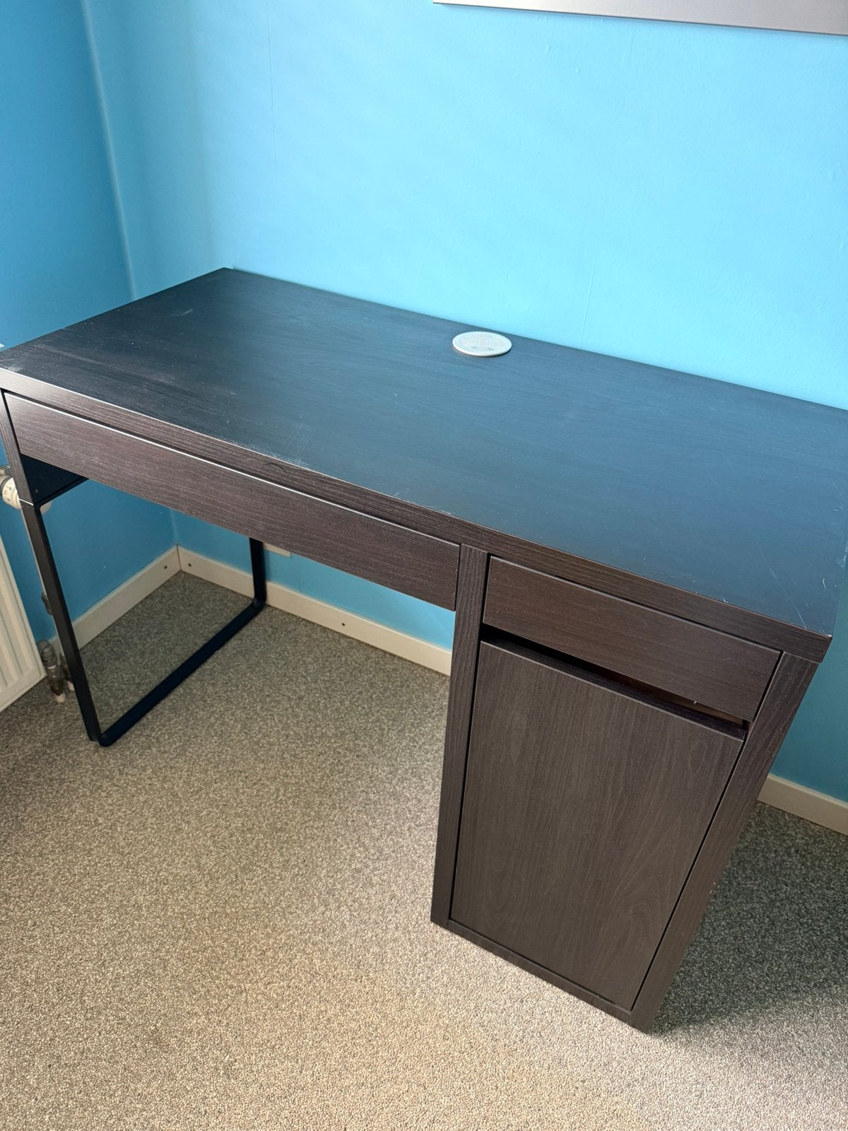 zwart bureau Ikea, Neuf, Scandinave, 105 cm, Bureau d'écolier