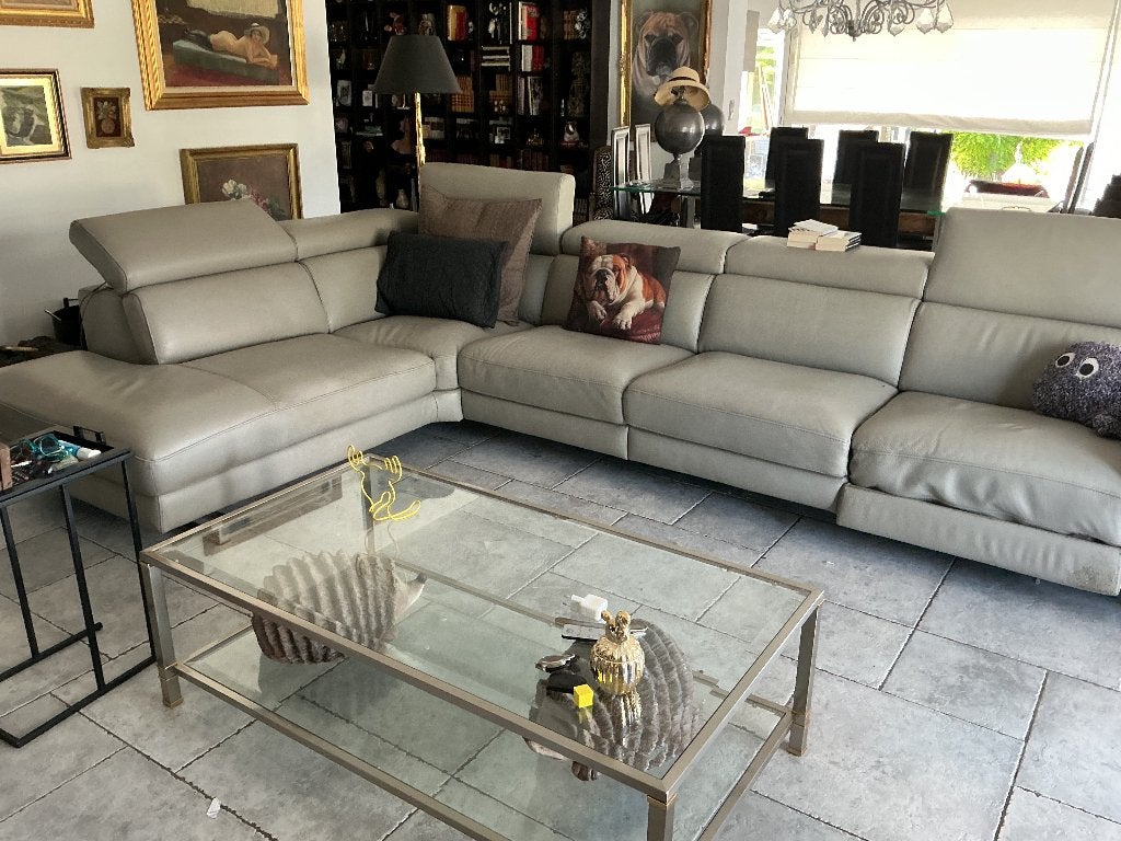 Salon cuir Poltrone & Sofa, Banc d'angle, Quatre personnes ou plus, Enlèvement, Utilisé