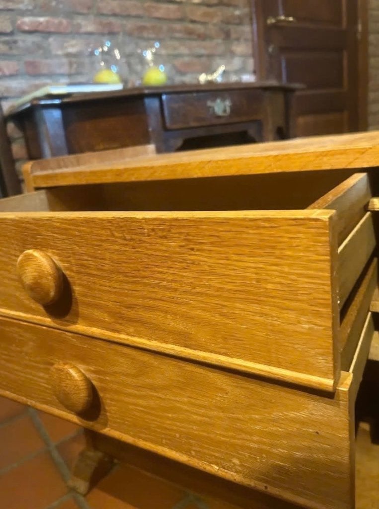 2 nachtkastjes hout, Huis en Inrichting, Ophalen, Gebruikt, Hout
