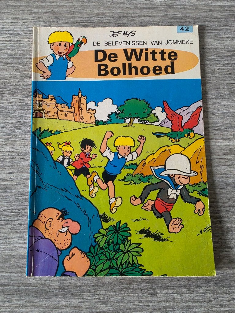 Jommeke stripverhaal nr. 42 - De witte bolhoed, Une BD, Enlèvement ou Envoi, Utilisé, Jef Nys.