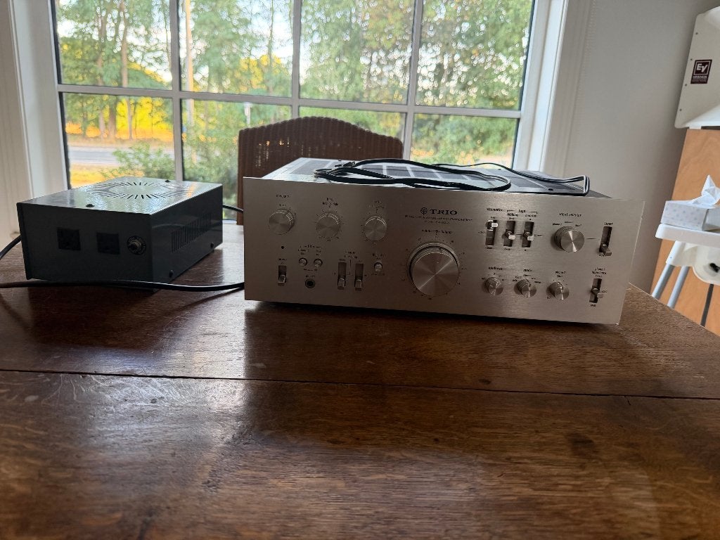Trio Kenwood KA-9300 versterker + step-down transformer, Audio, Tv en Foto, Overige merken, Refurbished, Ophalen of Verzenden