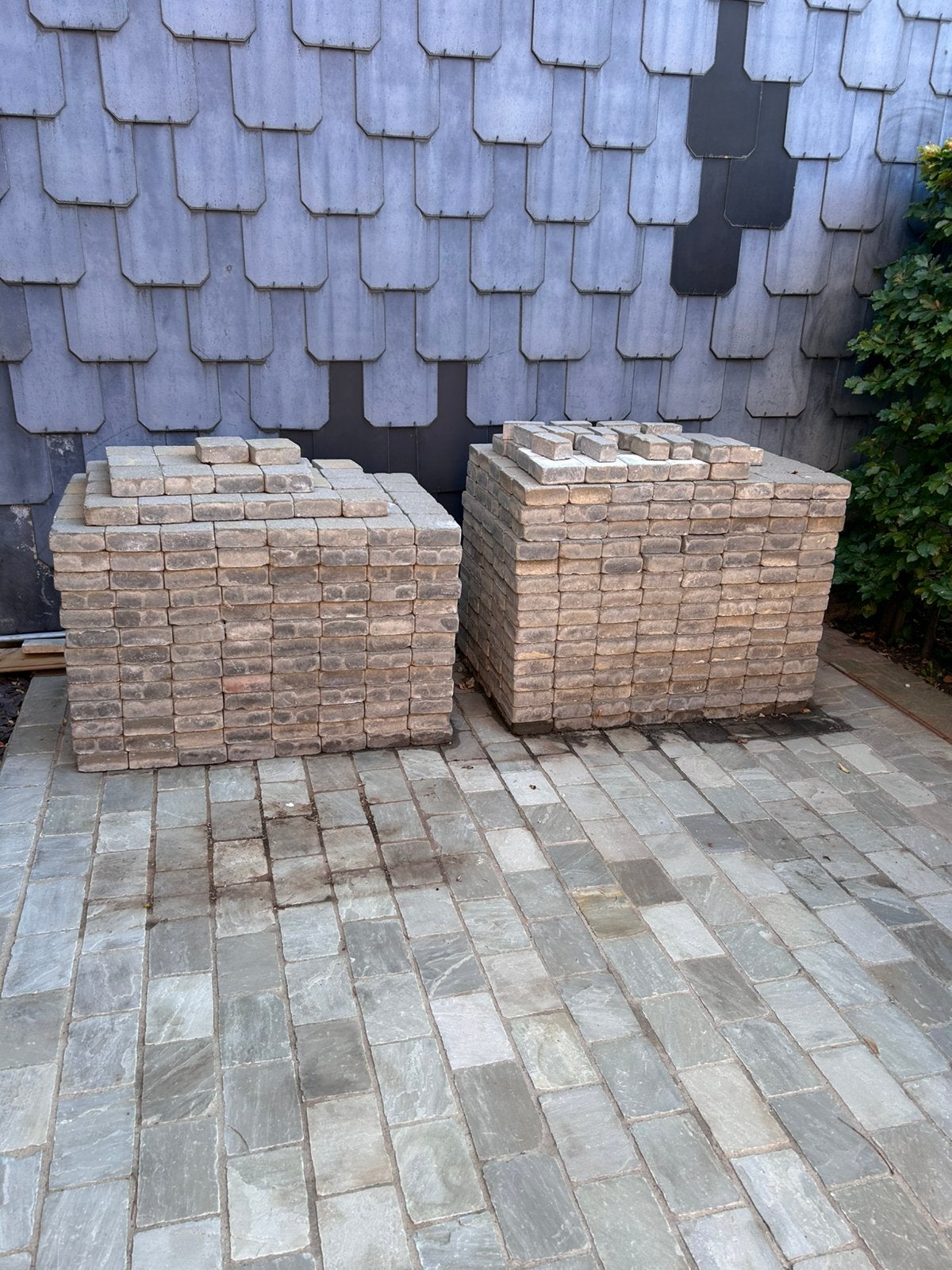 Betonklinkers getrommeld 15x15x5 , merk coeck, Enlèvement, Utilisé, Briques, 10 m²² ou plus