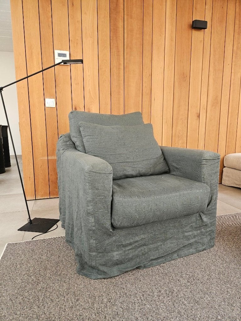 fauteuils, Maison & Meubles, Comme neuf, Enlèvement, 75 à 100 cm, Tissus