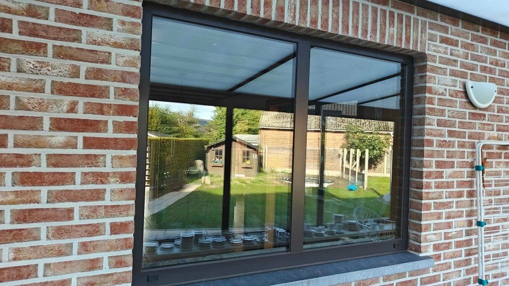 Aluminium Raam, Bricolage & Construction, Double vitrage, Comme neuf, Fenêtre de façade ou Vitre, Enlèvement