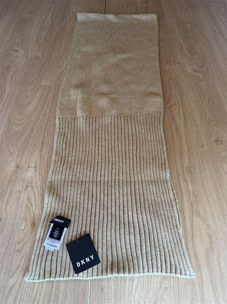 DKNY Sjaal Oatmeal Heather, Kleding | Dames, Mutsen, Sjaals en Handschoenen, Ophalen of Verzenden, Zo goed als nieuw, Sjaal