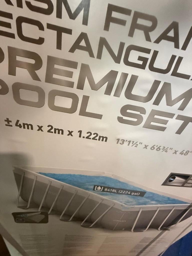Intex zwembad 4m bij 2m 1m22 hoogte, 200 tot 300 cm, Nieuw, Opzetzwembad, 200 tot 400 cm