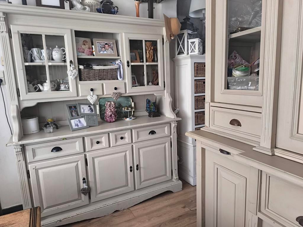 prachtige Buffetkast vitrinekast Rivièra Maison, Huis en Inrichting, Ophalen, Met deur(en)