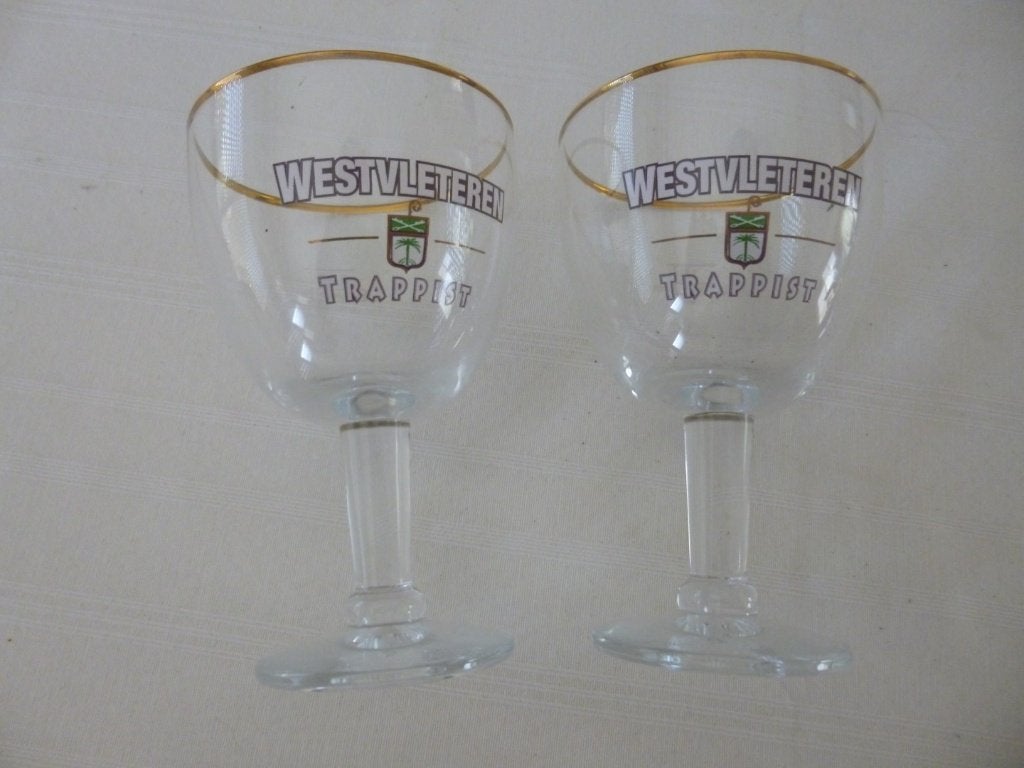 glazen westvleteren, Verzamelen, Glas en Drinkglazen, Ophalen of Verzenden, Zo goed als nieuw