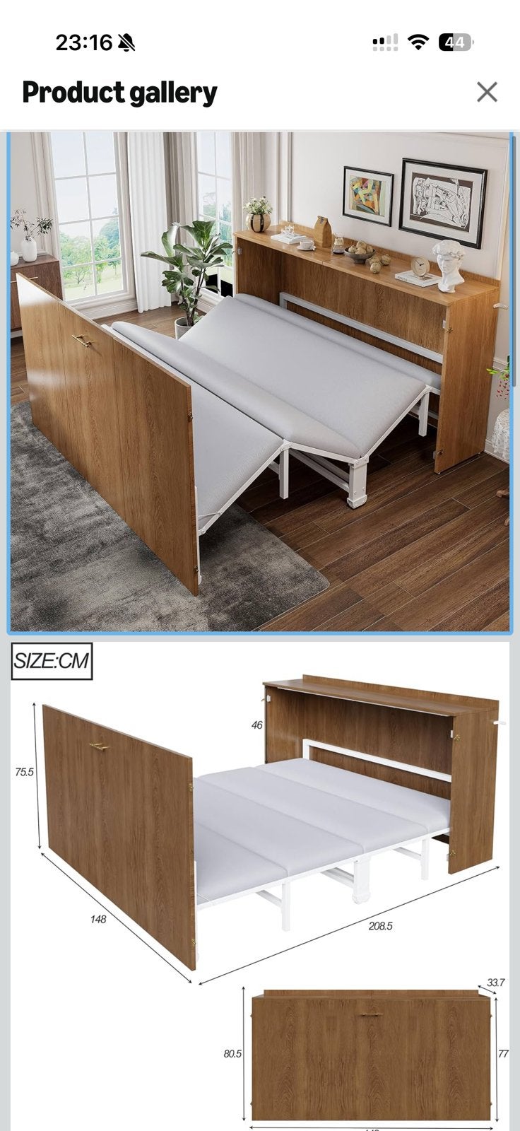 Vouw bed nieuw, Enlèvement