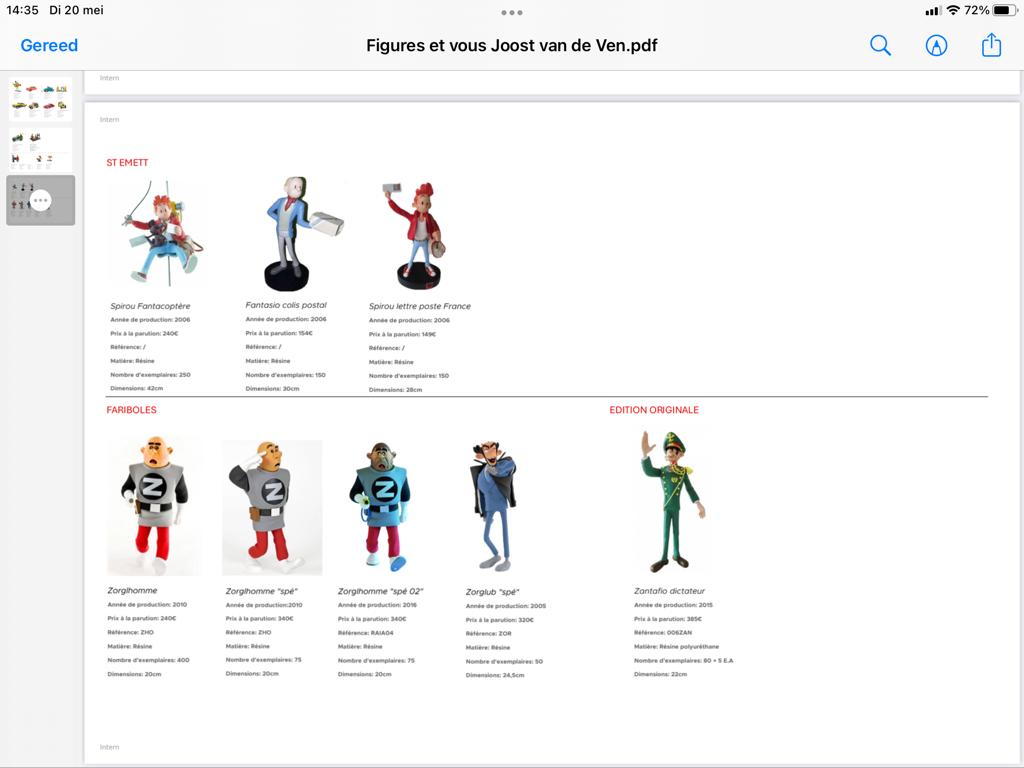 Collection Spirou et noix de crabe, Collections, Statues & Figurines, Neuf, Autres types, Envoi