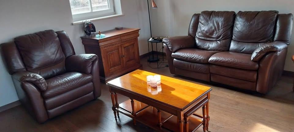salon, Huis en Inrichting, Ophalen, Gebruikt, Leer