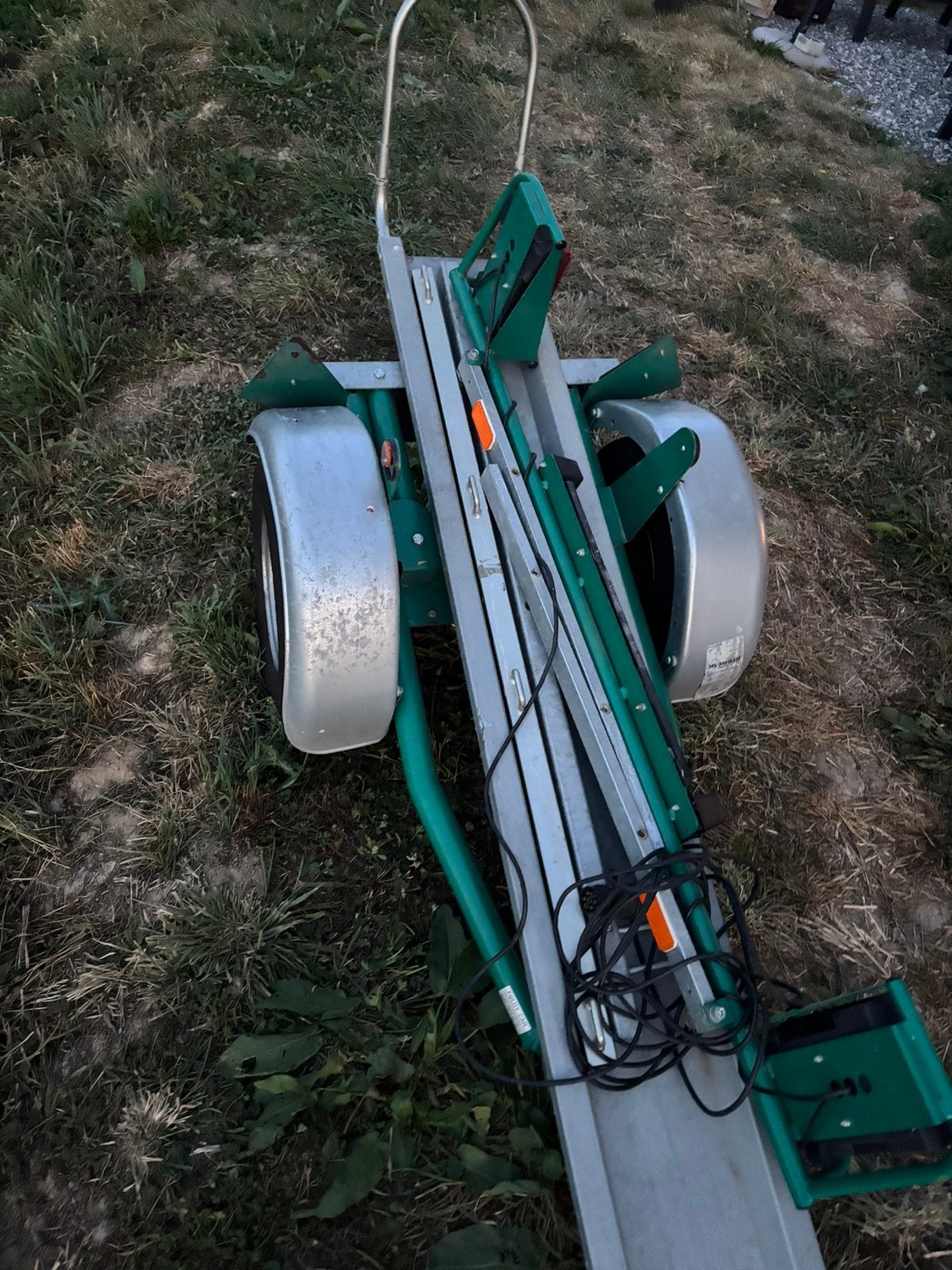 Remorque moto pliable, Enlèvement