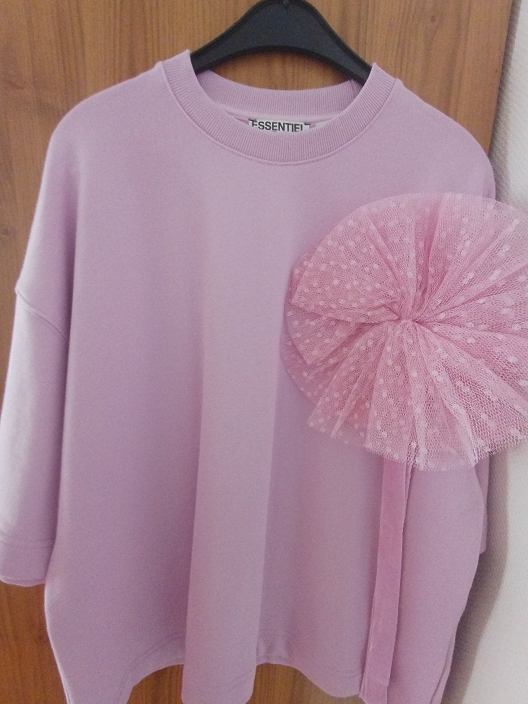 Sweater km Essentiel, Enlèvement ou Envoi, Rose, Taille 36 (S), Comme neuf