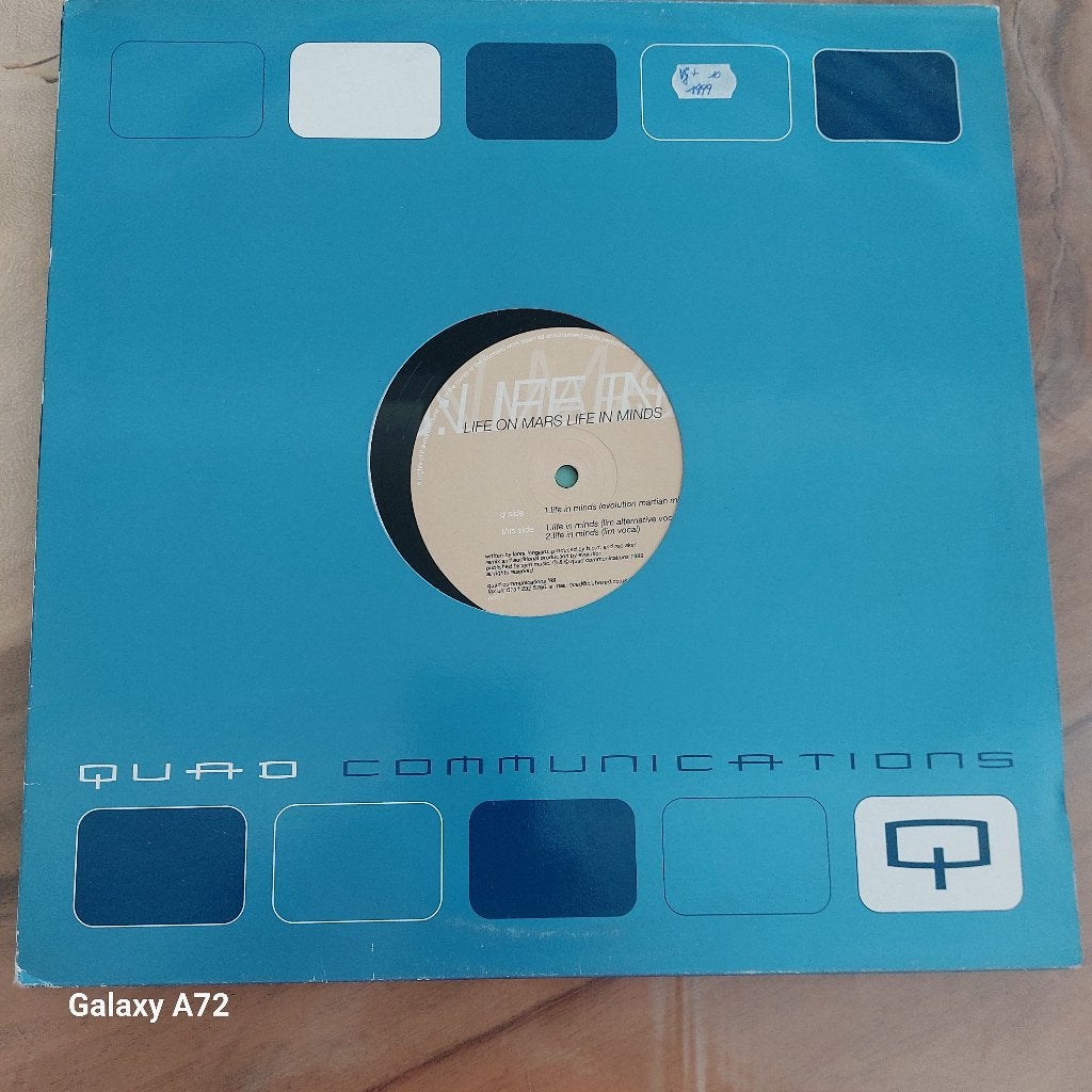 life on mars life in minds 12 inch maxi, Cd's en Dvd's, Vinyl | Dance en House, Gebruikt, Trance, Ophalen of Verzenden, 12 inch
