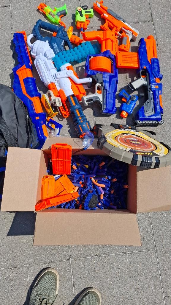 Nerf pistolen en kogels, Ophalen, Gebruikt