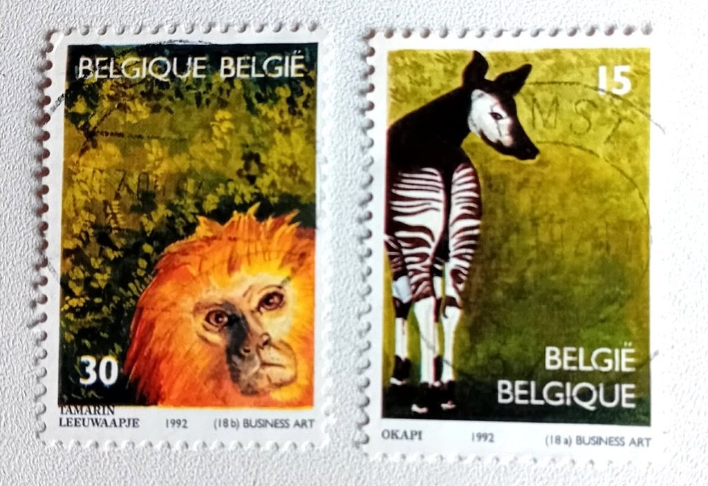 Postzegels Antwerpse zoo 1982, Enlèvement, Affranchi