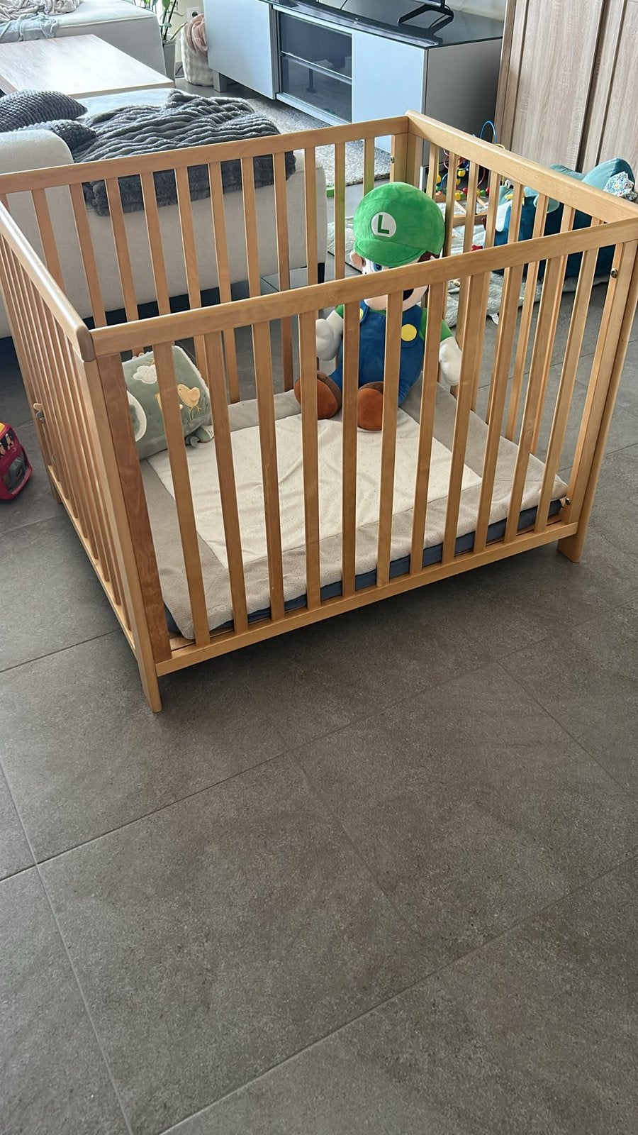 park baby, Ophalen, Zo goed als nieuw