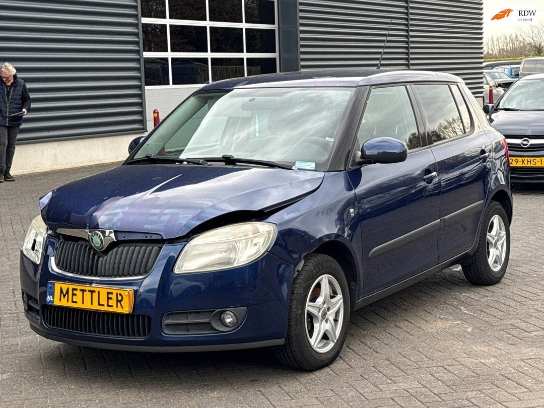 Skoda Fabia 1.2-12V Tour, airco, cruise control, Voorwielaandrijving, Blauw, 1198 cc, 1010 kg