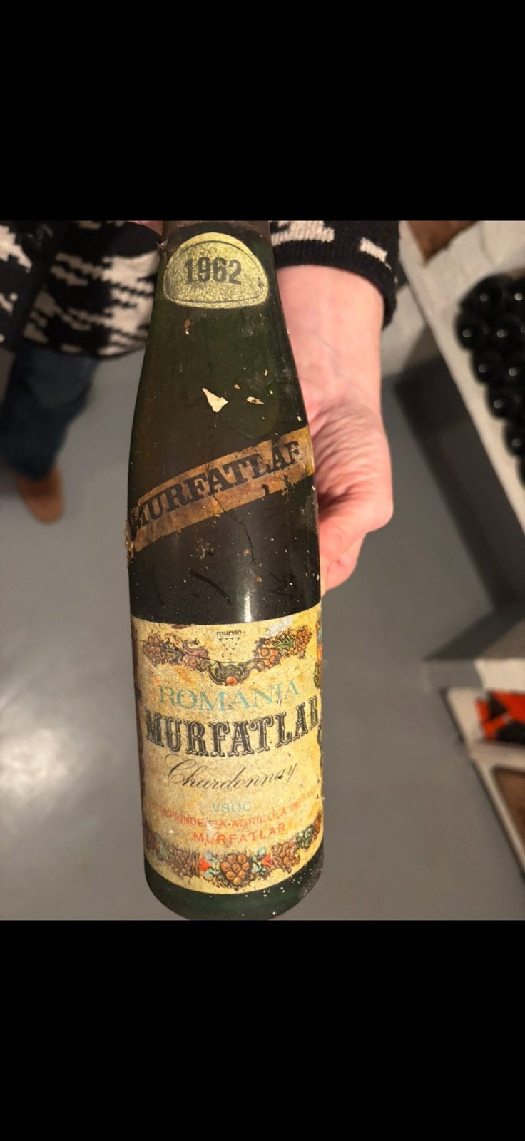 10 vintage flessen Murfatlar Chardonnay 1962, Ophalen, Zo goed als nieuw