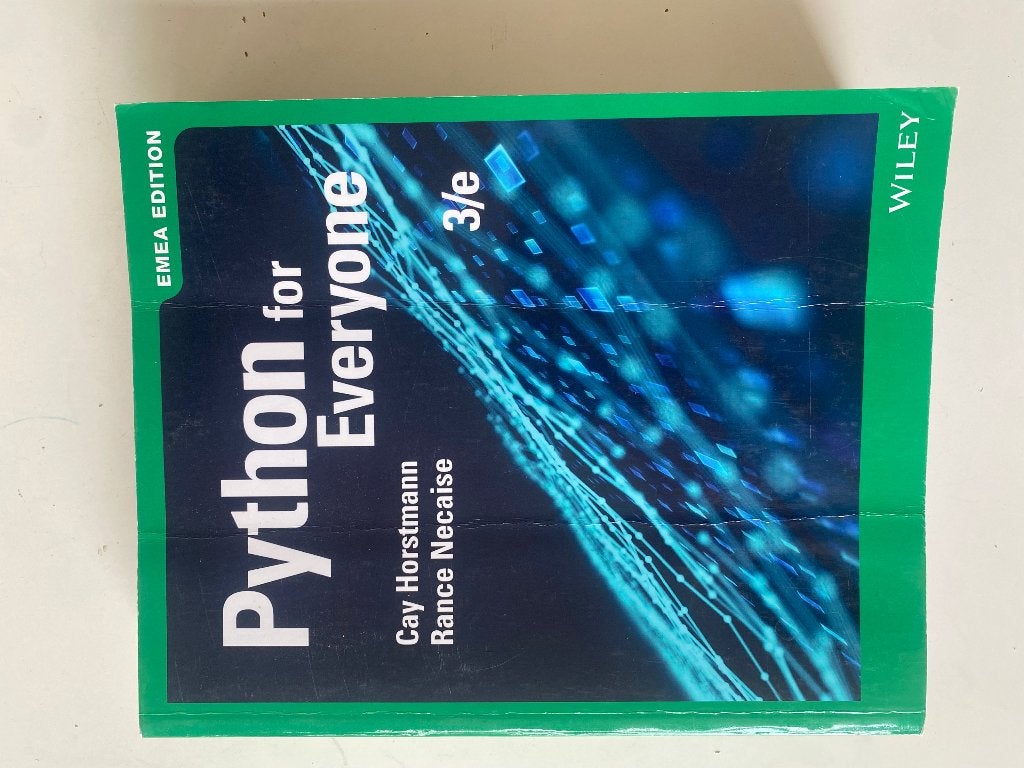 Python for Everyone 3rd edition, Boeken, Ophalen of Verzenden, Zo goed als nieuw, Hoger Onderwijs, Wiley