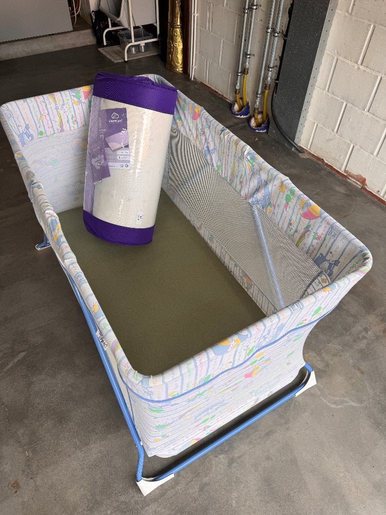 Reisbedje Bebeconfort met versterkte plank en matras, Matelas, Moins de 70 cm, Enlèvement, Utilisé