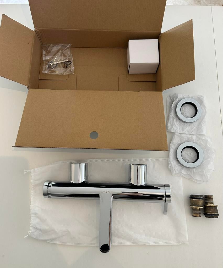 Mitigeur de bain Hansgrohe, Enlèvement, Comme neuf, Chrome, Baignoire