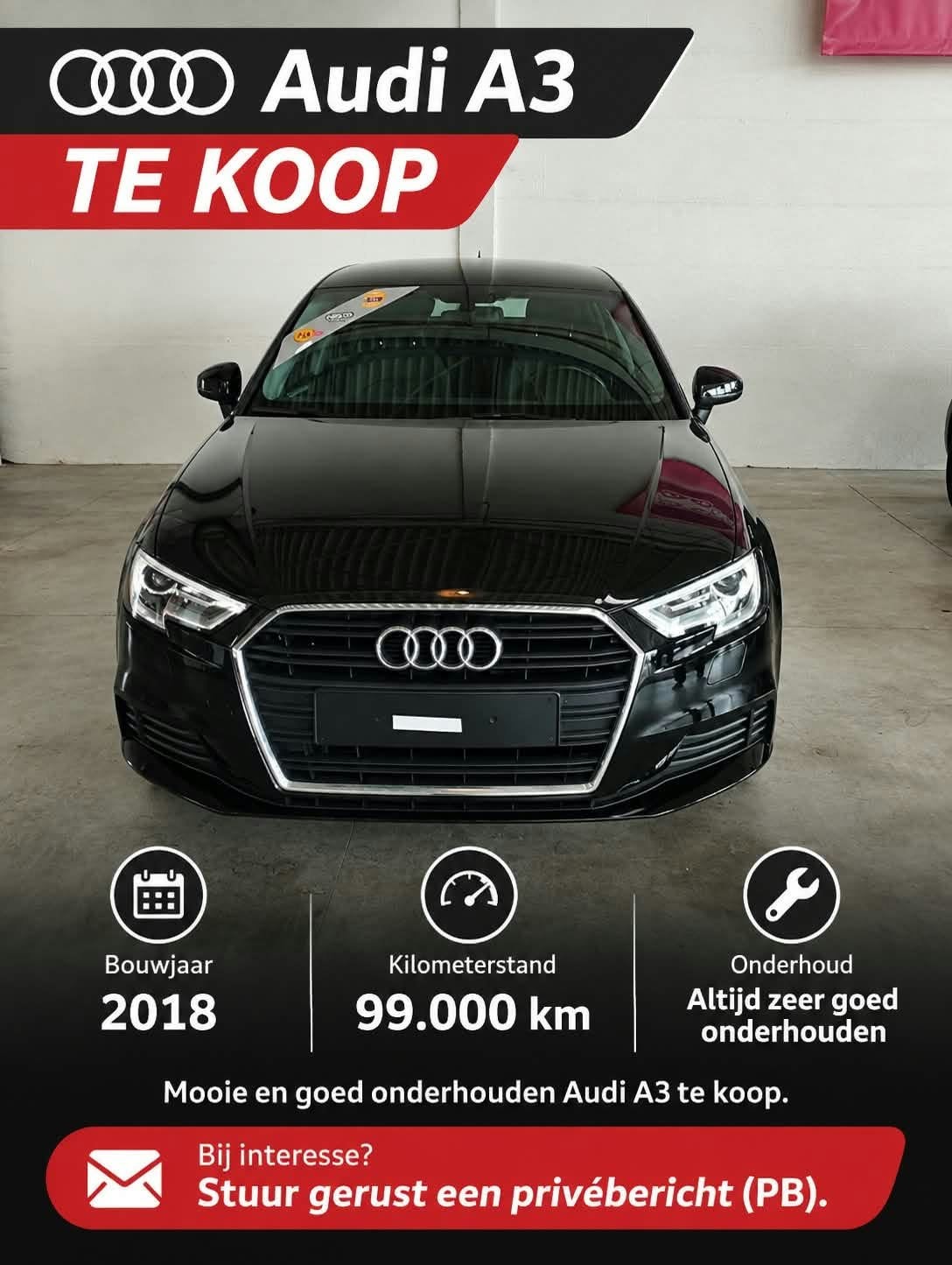 Audi a3 999cc, Ophalen