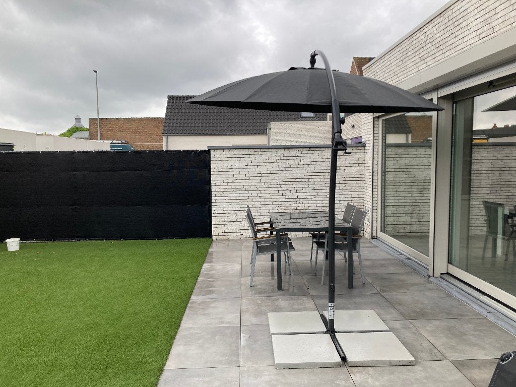 Antraciet zweefparasol, Tuin en Terras, Parasols, Ophalen, Verstelbaar, 2 tot 3 meter, Zweefparasol