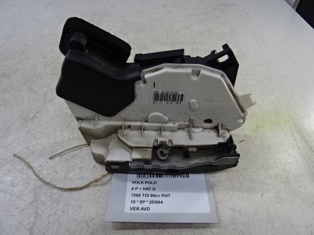 SERRURE DE PORTE AVANT DROITE Polo V (6R) (5K1837016B), Autos : Pièces & Accessoires, Carrosserie & Tôlerie, Volkswagen, Avant